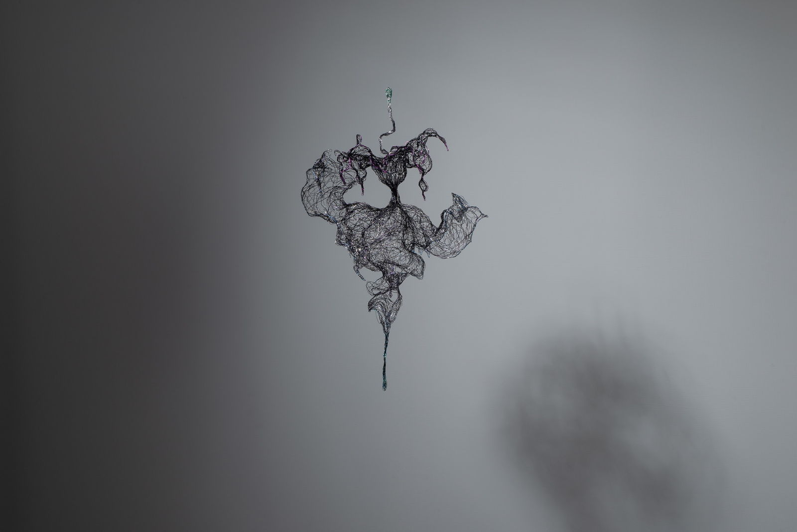 Being as a Woman, view 6, enamelled copper wire, H35 × W21 × D15 cm.