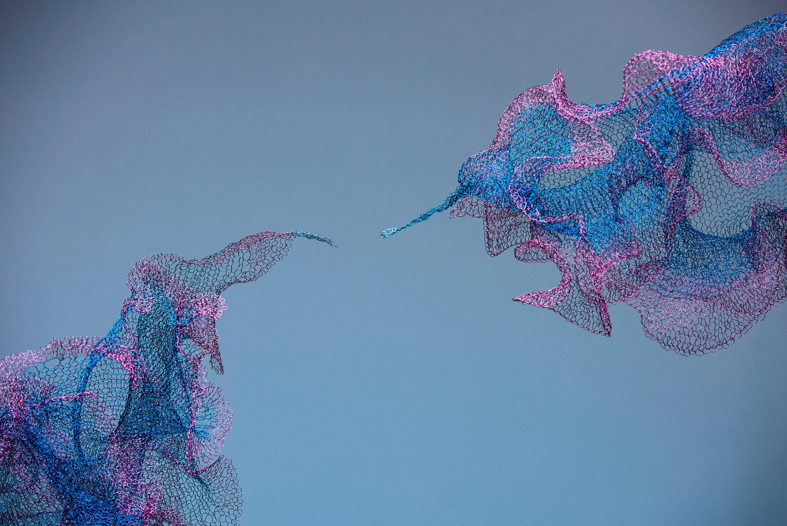 Will Looped, enamelled copper wire, Size varies.